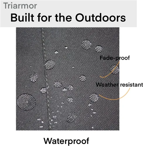Miniatura 4 de Funda impermeable para tumbona de patio de 78 pulgadas, para exteriores, juego de 4