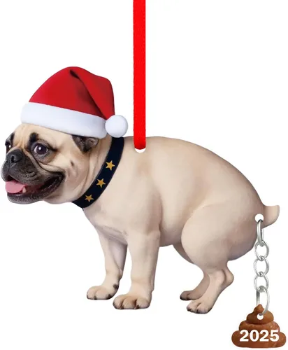 Miniatura 11 de FaCraft Marco de Fotos Navideño para Perro - Adornos Navideños 2025, Mejores Adornos para Perros para Decoraciones de Árbol de Navidad, Adornos