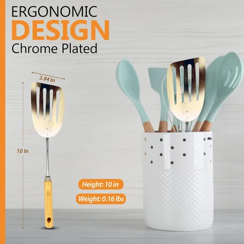 Miniatura 4 de Alpine Cuisine Espátula - Parent (madera, 10" ranurada)