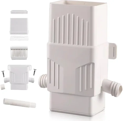 Desviador de bajante, kit de desviador de barril de lluvia, sistema de recolección de agua de lluvia se adapta a bajante de 2 x 3 o 3 x 4 pulgadas
