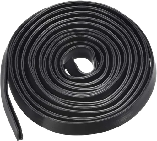 Miniatura 7 de uxcell Extrusión del sello en U del borde del molde, hoja protectora de borde de canal en U negra de silicona se adapta a borde de 0.004-0.059 in