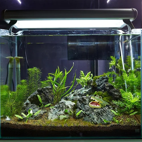 Miniatura 4 de iplusmile Adornos de pecera, adorno de acuario, decoración de animales, acuario, caimán acuario, decoración de paisaje, decoración de acuario