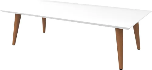 Miniatura 7 de Manhattan Comfort Utopia Collection 89452 - Mesa auxiliar rectangular moderna de mediados de siglo para sala de estar, con patas abiertas