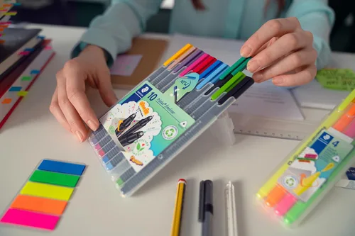 Miniatura 5 de Set de 10 lápices de colores Staedtler Triplus, varios