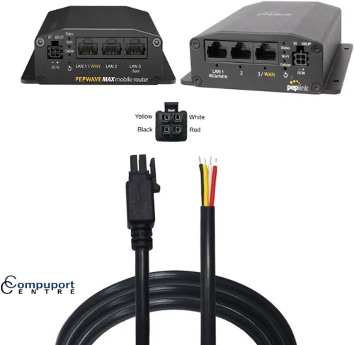 Miniatura 7 de CompuPort - Cable de alimentación Molex DC GPIO de arranque de 4 pines, puntas blindadas y soldadas, compatible con módems Microhard, Cradlepoint