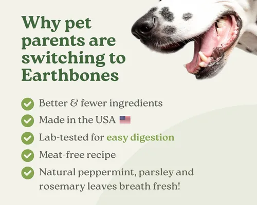 Miniatura 4 de Earthbones Dental para perros pequeños, 90 unidades (3 unidades)