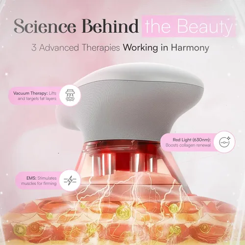 Miniatura 2 de Máquina 3 en 1 para Esculpir el Cuerpo – Masajeador Thermoslim de Celulitis con Ventosas y Terapia de Luz Roja para Vientre, Piel, Espalda, Cintura