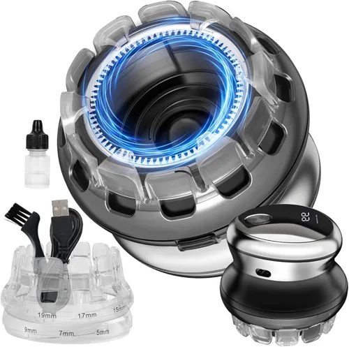 Yinicare® - Kit de corte de pelo automático para hombre, cortadora de pelo de corte uniforme de 360° para corte de zumbido y corte de tripulación,