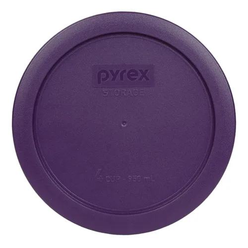 Miniatura 32 de Pyrex 7201-PC 4 tazas azul tapa de repuesto para almacenamiento de alimentos (paquete de 4) - Fabricado en Estados Unidos Azul oscuro