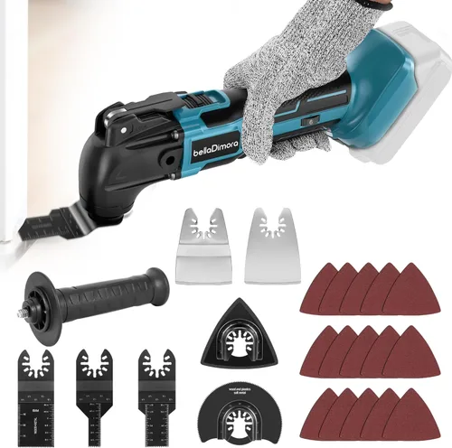 Herramienta multifuncional oscilante inalámbrica compatible con batería de 18V de Makita (batería no incluida), herramienta oscilante inalámbrica