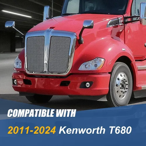 Miniatura 7 de Auto Dynasty Proyector LED completo antiniebla compatible con Kenworth T680 2011-2024, luces antiniebla de conducción de parachoques delantero, lado