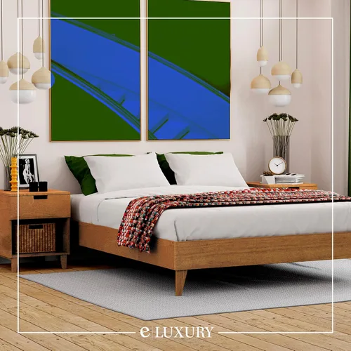 Miniatura 8 de Base de cama, fabricada en EE. UU. con 100% madera de pino norteamericano, base sólida para colchón con tablillas de pino prensado, instalación sin