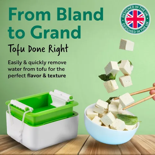 Miniatura 2 de Tofuture Tofu Press La prensa original y mejor para tofu. Elimina fácilmente y rápidamente el agua del tofu para mejorar el sabor y dar una textura