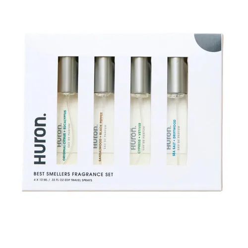 Miniatura 8 de Huron Colonia para hombre - Eau de Parfum para el uso diario - Aroma limpio y amaderado de sándalo, pimienta negra, madera de cedro y ámbar - Larga