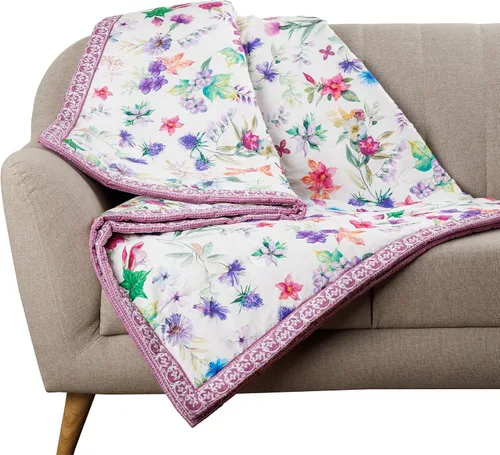 Miniatura 15 de Maison d' Hermine Manta para sofá, ligera y suave, cálida y transpirable, de algodón, para cama, para niñas, niños, mujeres, hombres, regalos, sofá