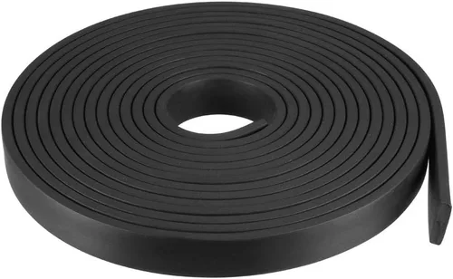 Miniatura 57 de uxcell Tira de sello de goma rectangular maciza, 0.197 in de ancho, 0.118 in de grosor, 3.3 ft de largo, color negro