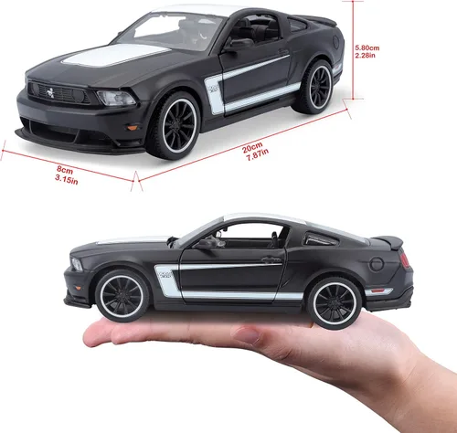 Miniatura 6 de Maisto M31269 Ford Mustang - Coche coleccionable a escala 1:24, color negro mate