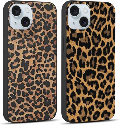 Miniatura 73 de Paquete de 2 Fundas de Teléfono Bonitas con Estampado de Guepardo para Apple iPhone 13 Pro Max de 6.7 Pulgadas, Fundas de Diseño