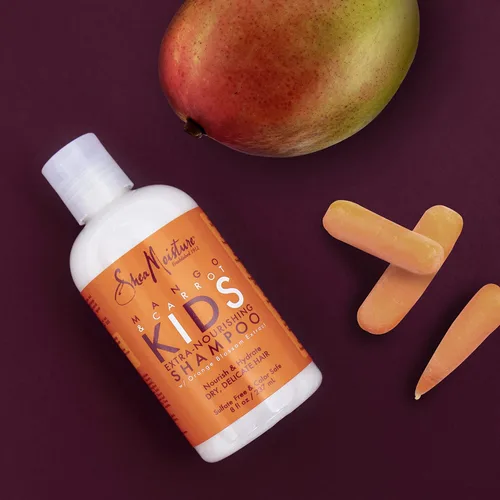 Miniatura 16 de SheaMoisture Champú extra nutritivo para el cuidado del cabello para niños Mango Zanahoria con manteca de karité 8 oz