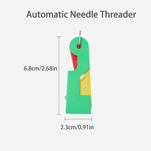 Miniatura 2 de CLRZOL Enhebrador de agujas automático, nuevo enhebrador de agujas para coser a mano, bordar y manualidades de punto de cruz, compatible con varias