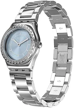 Miniatura 3 de Swatch YSS329G - Reloj analógico de cuarzo para mujer con correa de acero inoxidable