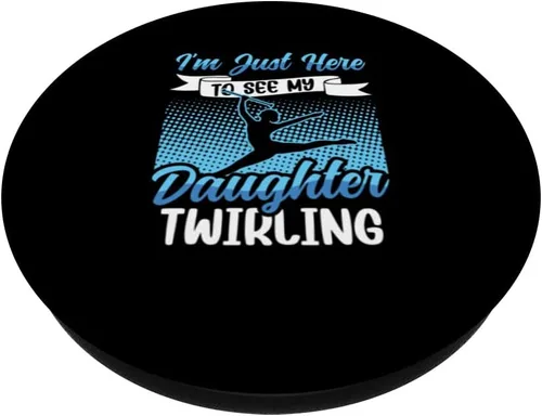 Miniatura 2 de Twirler Majorettes I'm just here to see Baton Twirling PopSockets Swappable PopGrip