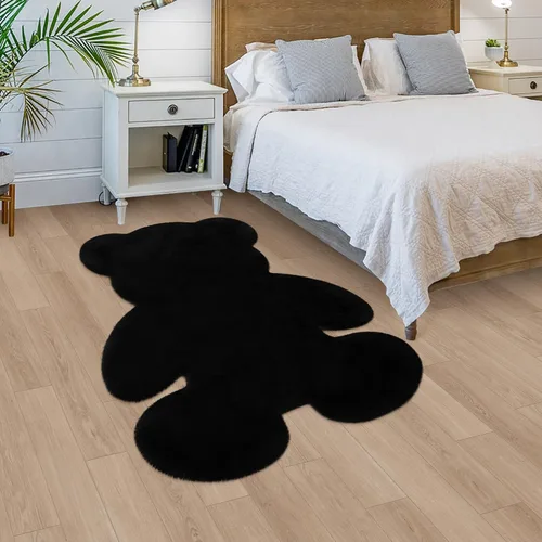 Miniatura 32 de Alfombra de pelo de oveja sintética de 2 pies, suave y esponjosa, bonita alfombra de felpa para guardería, habitación de niños y niñas, decoración