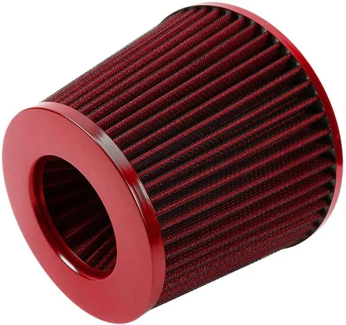 Miniatura 11 de Negro 3" 76mm Filtro de Aire de Alta Flujo con Pinza de Entrada de Aire Frío Limpiador Cono de Reemplazo Filtro de Aire Seco