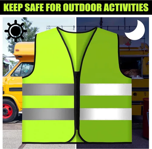 Miniatura 4 de Berlune Conjunto de 2 piezas de chaleco y gorro de caza para niños, ropa de caza reflectante, chalecos para senderismo nocturno al aire libre