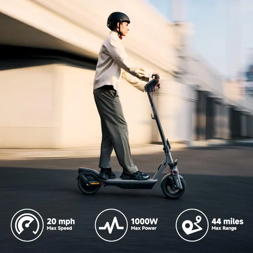 Miniatura 4 de Segway Ninebot F3 Electric Scooter, Up to 20 MPH, 44-Mile Range, Self-Sealing Tubeless Tires, Front Hydraulic & Rear Elastomer Suspension, UL2271