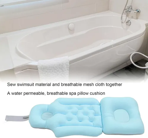 Miniatura 3 de Cojín de baño de cuerpo completo, suave y plegable, para reposacabezas y espalda, cojín de baño de cuerpo completo, almohadas de baño para soporte