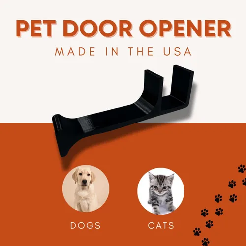 Miniatura 2 de Accesorio de puerta simple para gatos y otras mascotas, evita que los gatos, perros u otras mascotas se cierren la puerta sobre sí mismos, fácil
