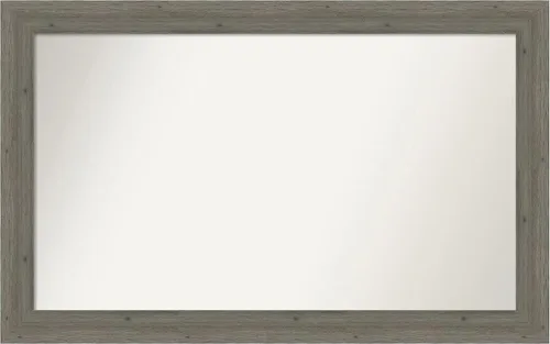Miniatura 183 de Amanti Art Espejo de pared personalizado no biselado (24.5 x 24.5 pulgadas), marco gris marrón alta, varios tamaños personalizados, espejo de baño