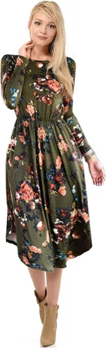 Miniatura 2 de CzzzyL Vestido de lactancia de maternidad de manga corta para mujer