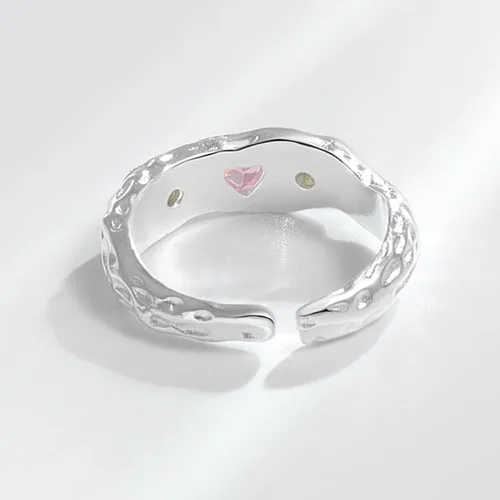 Miniatura 12 de Anillo de plata 925, anillos de plata ajustables para mujer, anillos de pulgar abiertos, anillos de circonio, anillos ajustables, anillos abiertos