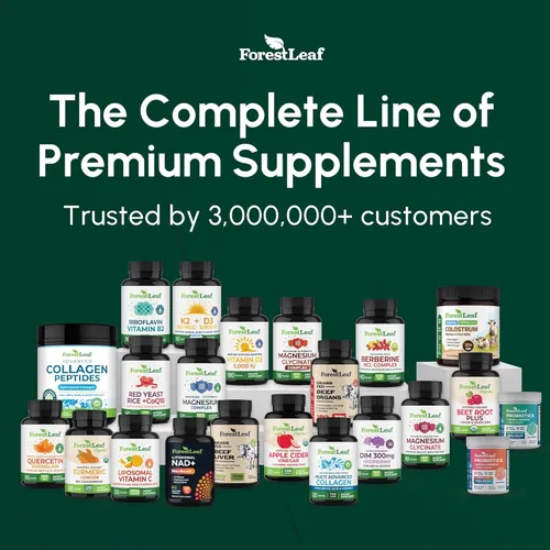 Miniatura 7 de ForestLeaf Suplemento de berberina - 1300 mg por porción - HCl de berberina de ultra alta potencia con canela de Ceilán, melón amargo y gimnema