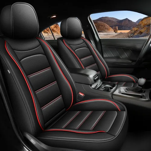 Miniatura 8 de AOMSAZTO Ajuste para Dodge Charger 2006-2025 Fundas de Asiento de Cuero Impermeables Personalizadas: Funda de Asiento para Charger R/T SRT SXT GT