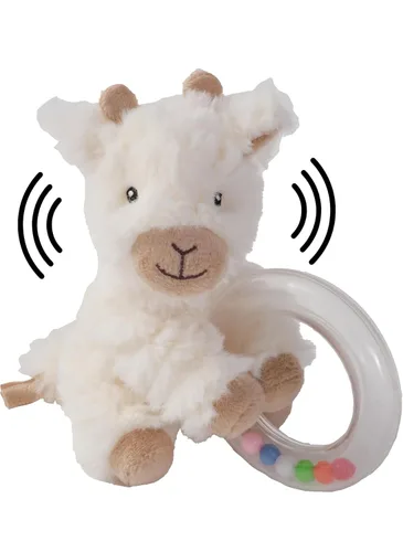 Bearington Lil' Lofty - Sonajero de jirafa de 5.5 pulgadas, sonajeros suaves para 0 a 6 meses y anillo de jirafa de peluche, juguetes para bebés de