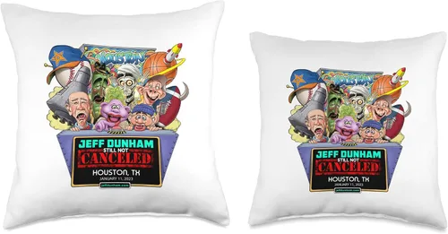 Miniatura 3 de JEFF DUNHAM Houston, TX (2023) - Almohada de 16 x 16 pulgadas, multicolor