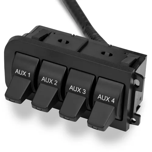 Miniatura 3 de Gelunxin - Kit de panel de interruptor auxiliar para salpicadero compatible con Ford F250 F350 2005-2007 Reemplazo 5C3Z-14A303-AA