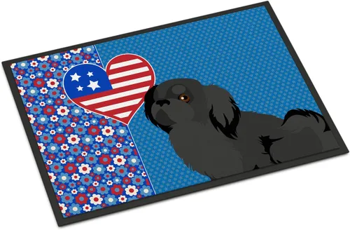Miniatura 27 de Caroline's Treasures WDK5119JMAT Airedale Terrier USA - Tapete para interiores o exteriores, 24 x 36 pulgadas, tapete para puerta delantera