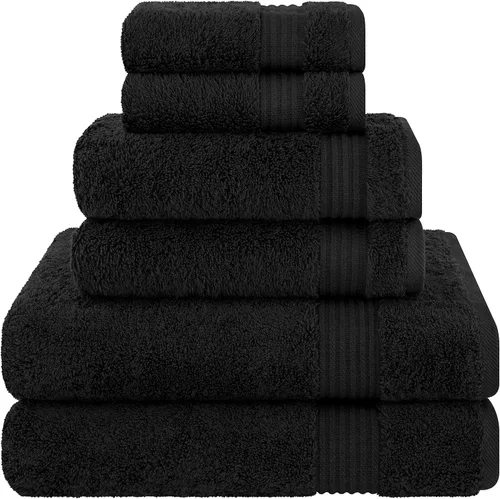 Miniatura 133 de Cotton Paradise 4 piezas de toallas turcas para baño, juego de toallas extra grandes suaves y afelpadas para baño, color beige