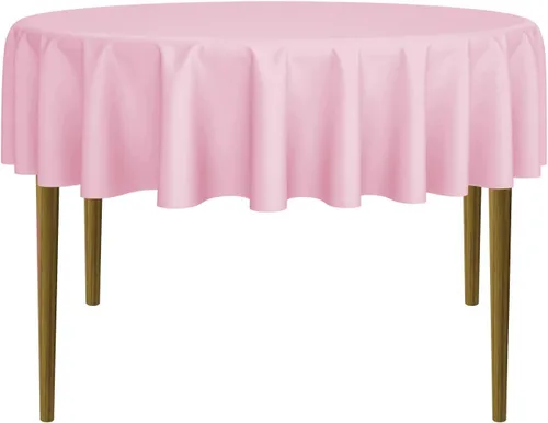 Miniatura 11 de Lann's Linens - 10 manteles redondos de tela de poliéster para bodas/banquetes/restaurantes (varios colores y tamaños)