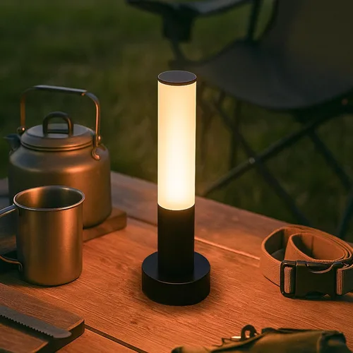 Lámpara de noche LED recargable portátil con lámpara de escritorio regulable de 3 vías, control táctil, lámpara de mesa para el hogar, oficina,