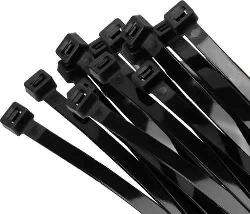 Armpow Bridas negras de 12 pulgadas, resistentes, 80 unidades, 250 libras, ultra exclusivas, bridas de plástico fuertes, bridas grandes extra