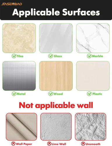 Miniatura 3 de Paquete de 4 ganchos adhesivos de cristal de JIASENBAO para toallas de baño, ganchos de pared blancos para colgar batas y abrigos, ganchos