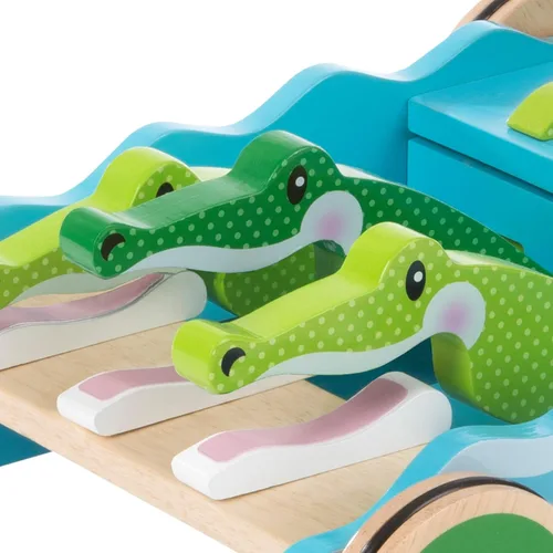 Miniatura 4 de Melissa & Doug - Juguete con patrón de bloques y tablas, juguete clásico, Azul claro