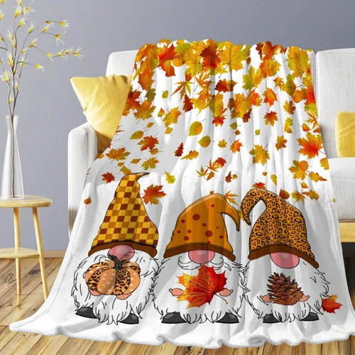 Miniatura 13 de Manta de gnomos navideños para adultos, mujeres, manta de franela suave y cálida para sofá, cama de viaje, 30 x 40 pulgadas para mascotas