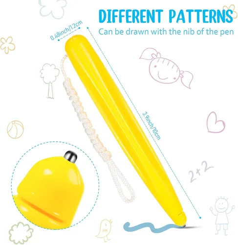 Miniatura 2 de Sumind 3 piezas de bolígrafo magnético de dibujo de repuesto Magnapad Doodle Stylus Pen con cuerda para jugar Magnapad tablero de dibujo magnético