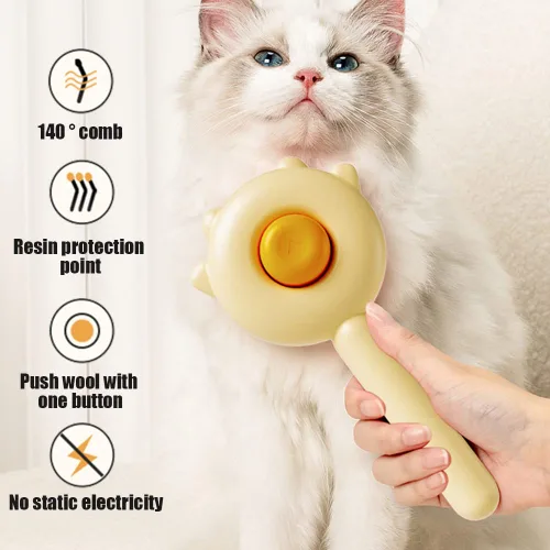Miniatura 3 de Peine mágico para mascotas, cepillo de aseo para mascotas, cepillo para gatos y perros, cepillo para limpieza de masajes de mascotas, cepillos más